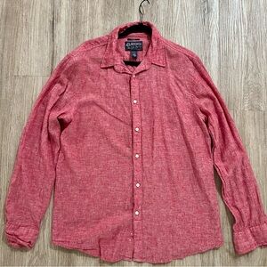 American Rag Red Button-Up Shirt
